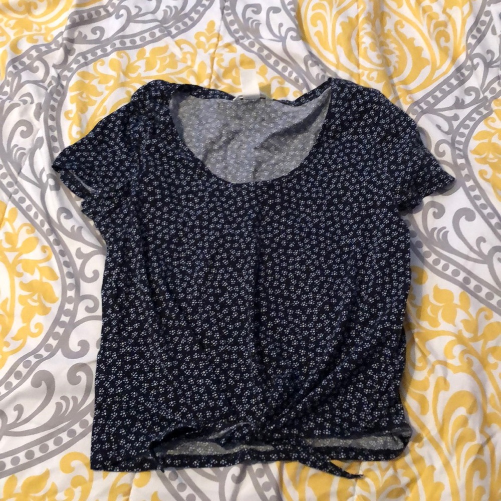 Floral Front Tie Top H&M